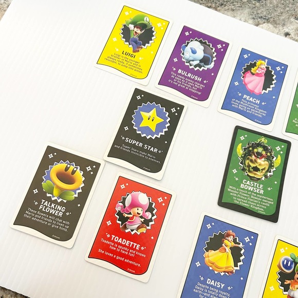 Super Mario Wonder Trading Card Lot of 10 MINT Castle Bowser Super Star - Picture 7 of 7